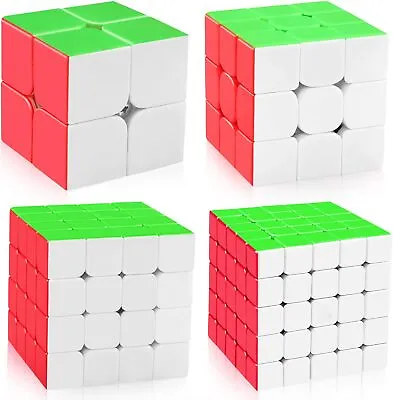 Speed Cube Set Carbon Fiber  Puzzle Cube Bundle Magic Cube Set Of 2x2x2 3x3x3 Py • $22.96