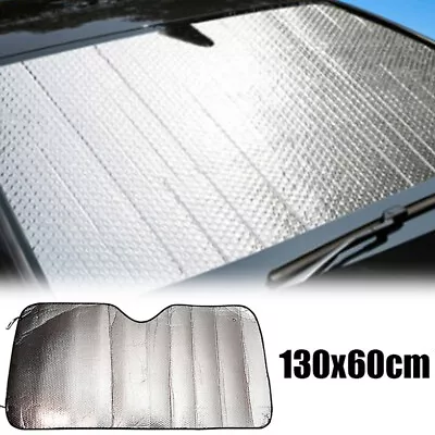 130x60cm Foldable Car Window Sunshade Windshield Cover Shield Sun Shade Block • £10.86