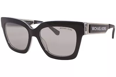 Michael Kors Berkshires MK2102 36666G Sunglasses Black/Silver Mirror Lenses 54mm • $79.95