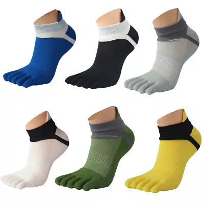 1 Pair Men Mesh Meias Sports Running Five Finger Toe Socks BU • $6.14