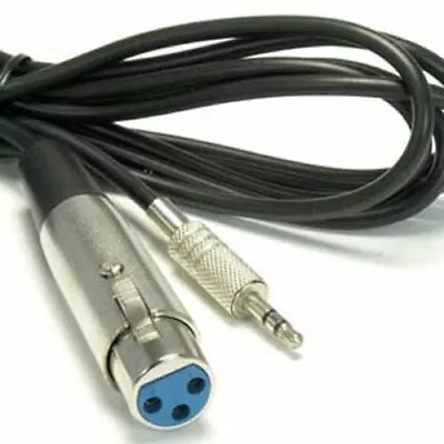 6FT XLR 3Pin Female To 3.5mm 1/8  Male Stereo Audio Microphone Cable Mic Speaker • $8.29