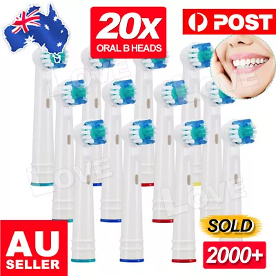 $17.85 • Buy 20pcs Electric Toothbrush Replacement Heads For Oral B Braun Models Series AU