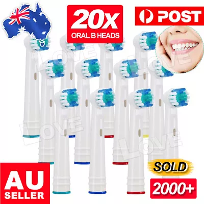 $12.95 • Buy 20pcs Electric Toothbrush Replacement Heads For Oral B Braun Models Series AU