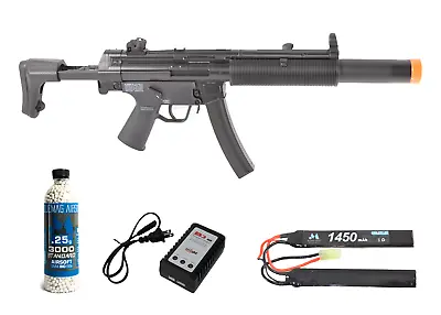 Airsoft MP5 H&K SD6 SMG Auto Electric Gun AEG X2 Mags &  Battery+Charger+Bio BBs • $269.99