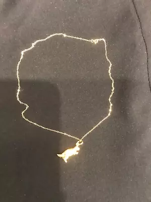 9ct Gold Dinosaur Necklace • £9.99