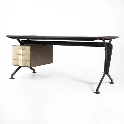 1960s Arco Office Three Drawer Desk By Studio BBPR For Olivetti Sintesis Italy • $6000