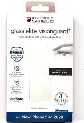$19.99 • Buy ZAGG Elite Vision Guard+ Blue Light Filter IPhone 13 12 Mini Screen Protector