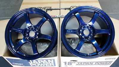 Rays 57DR Eternal Blue Pearl Wheel Rim 18  18x9.5 +38 5x114 For Skyline GTR R32 • $1915.20