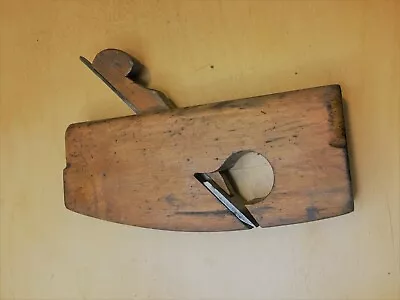 £10 • Buy Vintage Wooden Compass Rebate Plane O/l 7 5/8 . 1 1/4  Wide Iron ,width 3 1/4 