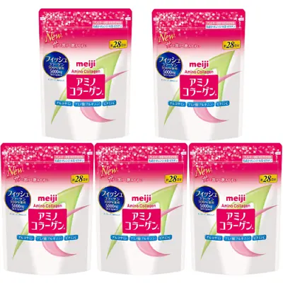 Japanese Supplement Meiji Amino Collagen Powder Refills 28days 5set • $115.99