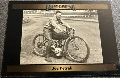 #182 Joe Petrali - Vintage Harley-Davidson Series 2 Collector's Trading Card • $3.75