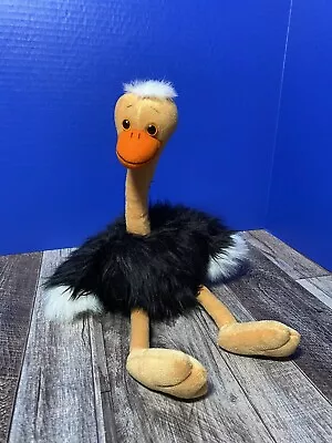Schaffer Plush Ostrich Bendable Neck Stuffed Animal Toy Wildlife Lovey Zoo 16” • $5.49