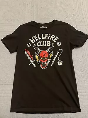 Netflix Men's Stranger Things Hellfire Club Graphic T-Shirt Black Size Small • $15.99