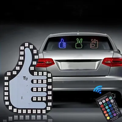 Hand Finger Car Glow Panel Electric Lamp Interior LED Light Window Emblem Flash • $19.94