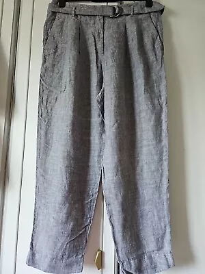 M&S Collection Light Grey Linen Trousers Size 18 Worn Once • £3.20