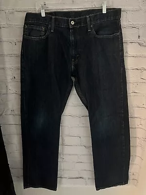 Levis 514 SLIM STRAIGHT Blue Jeans Zip Fly 100% Cotton Men's Size 36 X 32 • $14