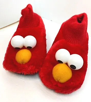 Sesame Street Elmo Slippers Size L 9-10 Great Condition Super Cute • $8.50