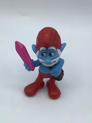 McDonald's Papa Smurf Peyo 1 Crystal PVC Figurine 3  • $10