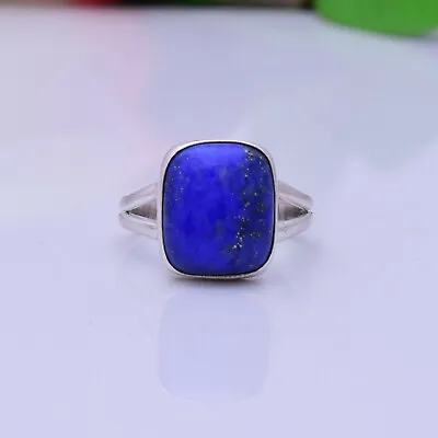 Lapis Lazuli 925 Sterling Silver Ring Mother's Day Jewelry All Size EC-492 • $12.89