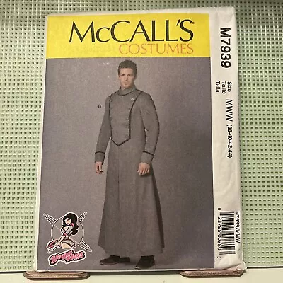 McCall's 7939 Yaya Han Men's Coat Costume Cosplay Pattern NEW UNCUT • $7