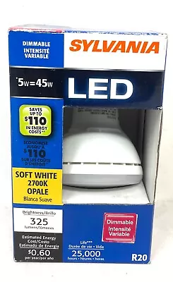 Sylvania R20 LED 45W Using 5W Dimmable E26 Soft White Flood Indoor/Outdoor Bulb • $8.99