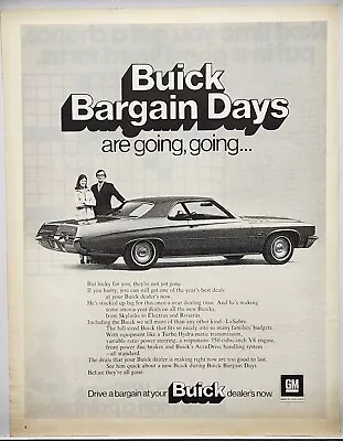 1972 Buick LeSabre Vintage Print Ad Man Cave Poster Art 70's • $10.88