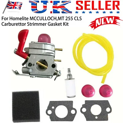 Carburetor For Homelite MCCULLOCH MT 255 CLS Carburettor Strimmer Gasket Kit NEW • £17.45