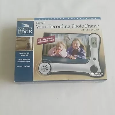 Digital Voice Recording Photo Frame With Built In Clock By Journey’s Edge • $9.95