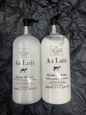 Au Lait Hand Wash & Hand Lotion 500 ML Duo The Scottish Fine Soaps Company • £29.99