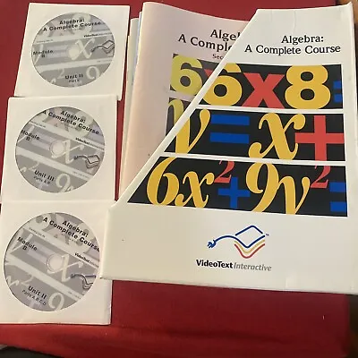 ALGEBRA: A First Course A Complete Course DVD Format. G24 • $26.06