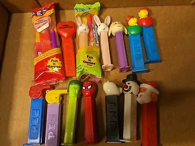 Lot Of 14 Vintage PEZ Dispensers Assorted • $15