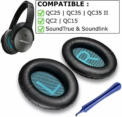 Replacement Ear Pads For Bose QC35 QC35 Ii QC25 Ae2 Ae2i Quiet Comfort Headphone • $38.85