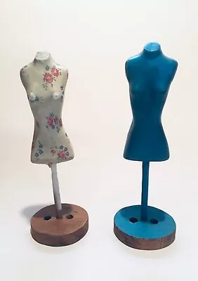 $19.50 • Buy Vintage 1940s 10  Seamstress Doll Dress Forms In Stands