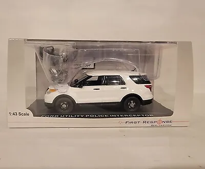 1/43 First Response Ford Utility Police Interceptor No Markings White New • $44.99