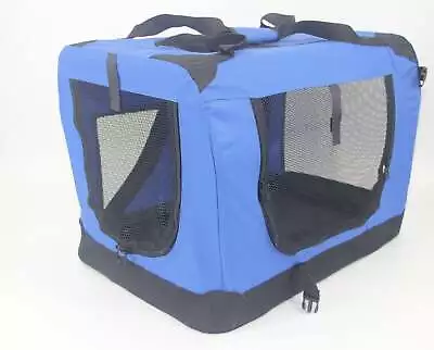 YES4PETS XXXL Portable Foldable Pet Dog Cat Puppy Soft Crate-Blue • $160.97