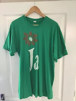 Vintage 1990's James Single Stitch Band T-shirt Spell Out Green Size Large • £75