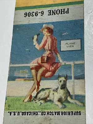 Pin Up Matchbook Cover Girl ￼ Chattanooga Tennessee Edmunds Restaurant • $4.88