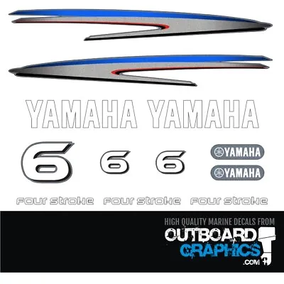 Yamaha 6hp 4 Stroke Outboard Engine Decals/sticker Kit - Other Outputs Available • $32.35