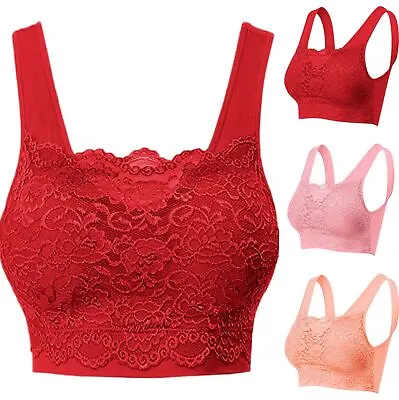 Genie Milana Lace Bra Sports Women Underwear Flowers Cami Top Pads Sexy 2023 New • $12.44