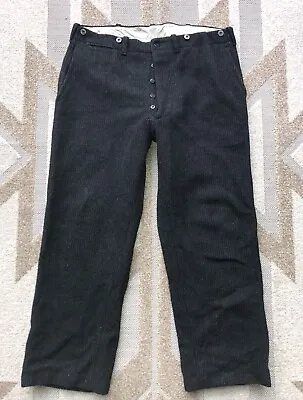 Vintage 40s 50s Malone Hunting Outdoor Plaid Heavy Wool Pants 36 X 29 • $99.99