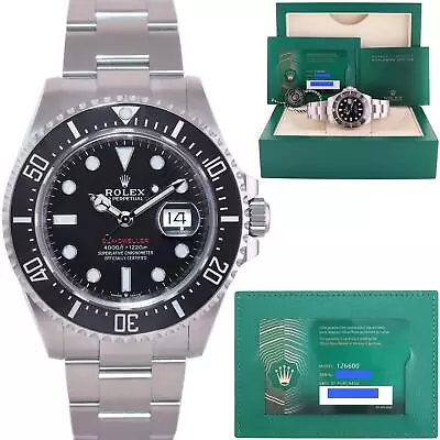 2022 NEW PAPERS Rolex Red Seadweller SD43 126600 43mm Mark 2 Watch Box • $12992.13