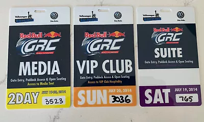 2014 Red Bull Global RallyCross GRC NY Hard Cards VIP Media SUITE VW ANDRETTI • $8.50