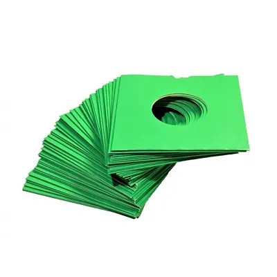 25 X 7  Green Card Record Masterbags Sleeves / Covers *new*  • £7.34