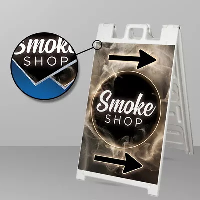  Smoke Shop Custom A Frame Signicade Sign Sidewalk Sign Shipped Same Day • $169.99