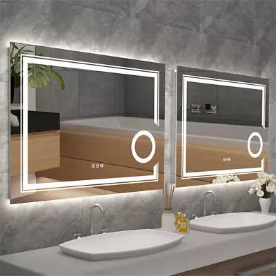 Anti-fog LED Bathroom Vanity Mirror W 3X Lighted Magnifier For MakeupClean Face • $159.90