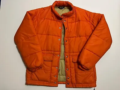 Vintage Swingster Orange Bubble Work Jacket USA • $55