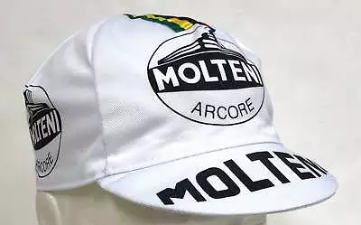 Molteni Vintage Cycling Team Cap In White - Made In Italy By Apis • $12.71