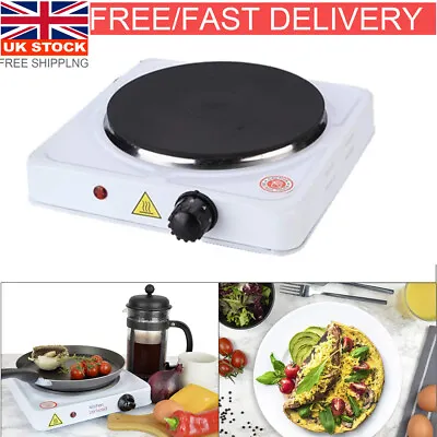1000W Electric Hotplate Portable Kitchen Table Top Cooker Stove Single Hot Plate • £12.68