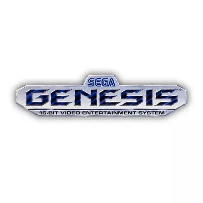 Sega Genesis Logo Shaped Vinyl Decal Sticker • $3.99