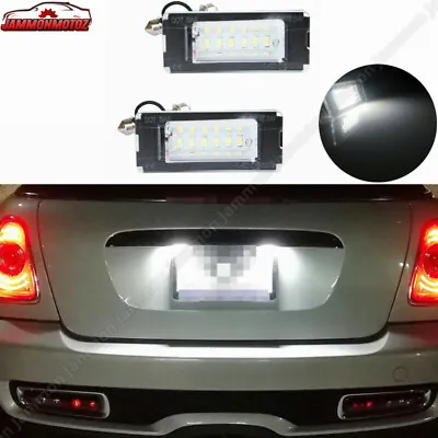 18-SMD White Led License Plate Light Lamps For Mini Cooper R56 R57 R58 R59 07-15 • $15.59